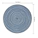 Round Table Placemats,Homcomoda Placemats for Kitchen Table Set of 6-15 Inch (Set of 6, Blue)