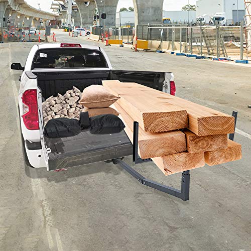 Heavy Duty Steel Pick Up Truck Bed Hitch Extender Extension Rack, Hitch