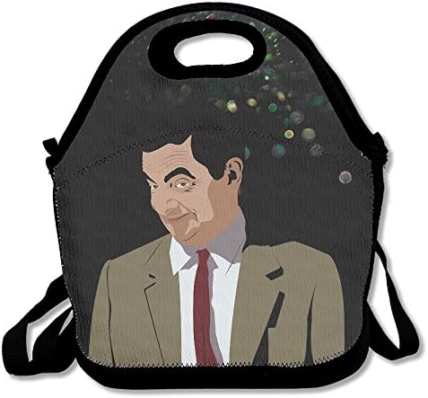BakeOnion Mr Bean Lunch Tote Bag Lunch Box Neoprene Tote For Kids And Adults For Travel And Picnic School