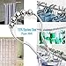 Pingispower Shower Curtain Hooks, Premium Stainless Steel 304 Shower Curtain Rings Rust Proof Chrome for Bathroom Shower Rod, Set of 12PCS