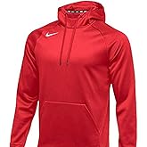 Nike Mens Pullover Therma Hoodie (Scarlet, Small)
