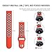 Uption Galaxy Watch 42mm Band, 20mm Soft Silicone Breathable Replacement Strap for Gear Sport SM-R600/ Gear S2 Classic SM-R732/R735 Watch, (Pack of 5)