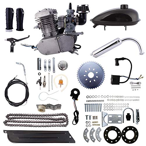 Niome 80cc 2-Stroke Bicycle Gasoline Engine Air-Cooled Motor Kit for Motorized Bicycle Push Bike (New Upgraded)