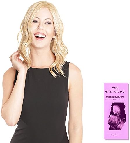 2 Item Bundle - (BT - 7006) 14 "LaceFront Mono Top Wave by Belle Tress, Wiggalaxy Booklet. (Mocha with Cream)