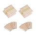 Mudder 400 Pieces Wax Applicator Sticks Wood Craft Sticks for Hair Removal Eyebrow Wood Spatulas Applicator (200 Pieces Large and 200 Pieces Small)