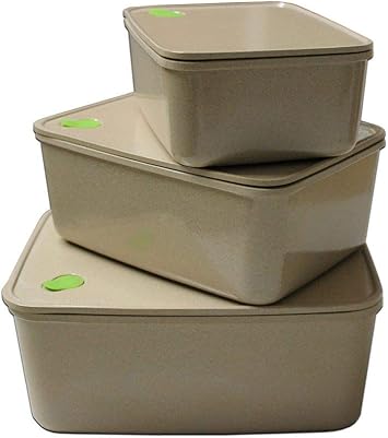 Amazon Olpro オプロ Husk ハスク もみ殻素材 エコ ３in１ 長方形 コンテイナー 3個セット 丸形 Bpaフリー 耐熱 電子レンジ対応 冷蔵ok おしゃれ キャンプ Olpro バーベキュー クッキング用品