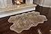 Nouvelle Legende Faux Fur Sheepskin Rug Quattro, Soft, Plush, Premium High-Pile Accent Rug for Bedrooms, Hallways & Living Spaces, Warm & Cozy, Faux Leather Backing, Easy Care, 43