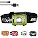USB Headlamp,Bright 650 Lumens Rechargeable Lightweight Sensor LED Headlamp w/Red Light,Outdoor Head Lamp Flashlight Waterproof for Running Fishing Spot Flood Beam,Adjustable Headband for Kids Adult