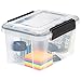 IRIS USA UCB-XS Quart WeatherPro Storage Box, 6.5 Qt - Single, Clear
