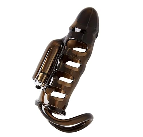 vibrating cock extension Vibrating Penis Extender Sleeve Cock Ring Vibrator Extension Men Couple Sex  Toys