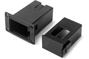 ENYOLIDIMK 2Pcs Guitar Pickup Battery Box Battery Guitar Case Acoustic Guitar Pickup Parts, Pickup Shell Cover Installed on Guitar Bass with 9V Battery Box, Case Holder Replacement for EQ 7545R Bass Accessories