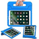 AVAWO Kids Case for New iPad 9.7 2017 & 2018 Release - Light Weight Shock Proof Convertible Handle Stand Friendly Kids Case for iPad 9.7-inch 2017 & 2018 Latest Gen (iPad 5th & 6th Gen) - Blue