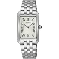 Seiko SWR083 Women's Wristwatch, Rectangle Face, Quartz, Silver, Bracelet Type