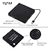 External CD Drive, DORISO USB 3.0 Slim External DVD Drive, Portable CD/DVD-RW Drive Writer Rewriter Burner High Speed Data Transfer for Desktop Laptop Notebook Windows7/8/10, Mac OSX (Upgrade - Black)