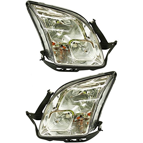 Headlight Set Of 2 For Fusion 06-09 Right and Left Side Assembly Halogen
