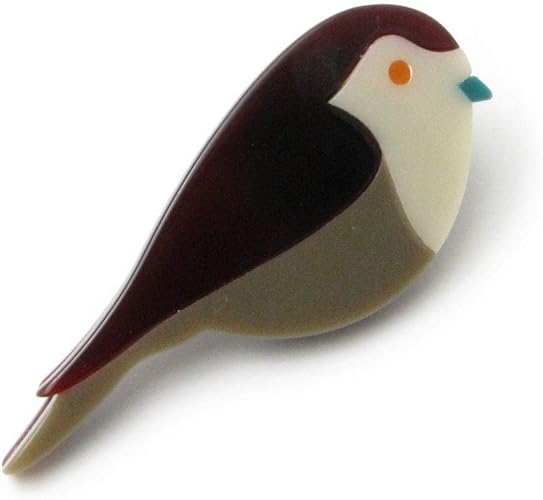 Amazon ブローチ ことり 小鳥 青い鳥 アクリル かわいい Ks ブラウン ブローチ 通販