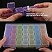 Segbeauty Clear Bead Container 28 Compartments with Secure Lids, Removable Tiny Jewelry Storage Box, Transparent Jewelry Organizer for Seeds Craft Making Accessories