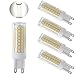 Ulight G9 led Light Bulbs 75W 100W Replacement, Halogen Bulbs Equivalent 850lm, Dimmable g9 led Bulbs AC110V 120V 130 Voltage Input, Daylight White Pack of 4 (Daylight White 6000K)
