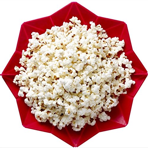 Magic Microwave Silicone Popcorn Fold Bucket Collapsible Bowl