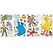 Lunarland SESAME STREET 45 BiG Wall Stickers ELMO BIG BIRD ABBY OSCAR Room Decor Decals