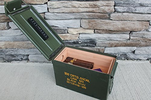 The 50 with Tray Ammodor tactical ammo can cigar humidor