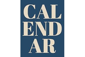 Calendar: 3 year, minimalistic, undated, blue