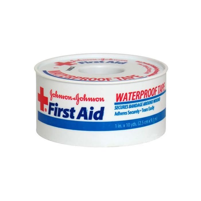 Band-Aid Brand of First Aid Products 100% Waterproof Self-Adhesive Medical Tape Roll to Secure Bandages, Durable First…