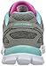 Skechers Kids Skech Appeal Eye Catcher Sneaker (Little Kid/Big Kid), Gray/Aqua, 12.5 M US Little Kid