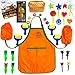 Cre8tivePick kids art craft fun painting drawing tools for kids, waterproof apron with sleeves ebook with painting ideas, painting set, kids art, sponge brushes, art kit