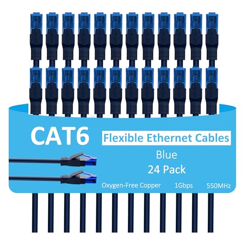 CAT 6 Ethernet Cable 2 FT Blue