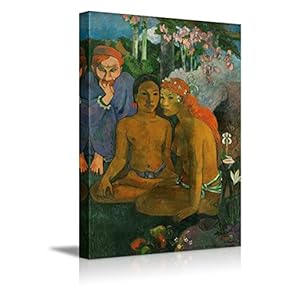 "Contes Barbares by Paul Gauguin - French Post-Impressionist - Canvas Art Home Art - 12x18 inches