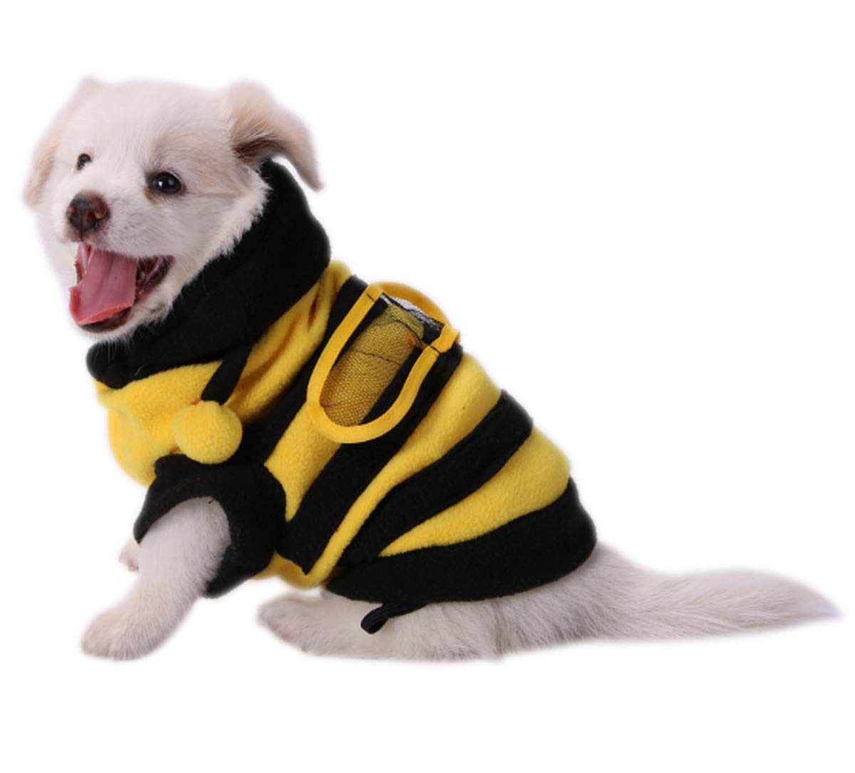 Ranvi Dog Bee Costume Pet Cute Hoodies Puppy Clothes Cat Bumblebee for Small and Medium Dog(S)