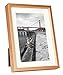 Frametory, Aluminum Tabletop Frame Collection, Ivory Color Mat for Pictures & Real Glass, 5x7 for 4x6 Photos (Rose Gold)