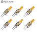 Classic Style Home 3 Watt G4 LED Bi-Pin Base 12V AC/DC Light Bulb 2700K Warm White Dimmable Waterproof T3 G4 30W LED Halogen Replacement 6Pack (3 W)