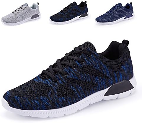 Men's Lightweight Running Shoes Mesh Sport Shoes Casual Knit Athletic Sneaker