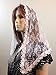 Ivory veil lace mantilla Catholic church chapel headcovering Mass Med-IVF