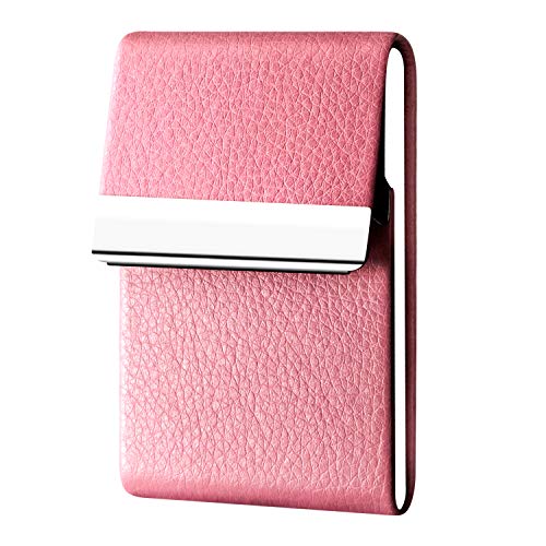 image for Padike Professional Business Card Holder PU Leather Business Card Case