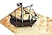 PopLife Pirate Ship & Treasure Map Pop Up Card for All Occasions - Happy Birthday, Graduation, Congratulations, Retirement, Fathers Day - Treasure Hunters, Ocean Lovers - Folds Flat for Mailing