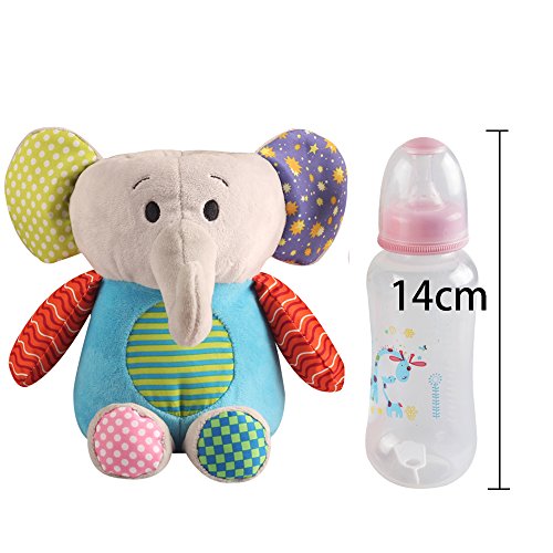 BABY Bottle Cover, AIPINQI Removable Lovely Animal Plush Baby Bottle