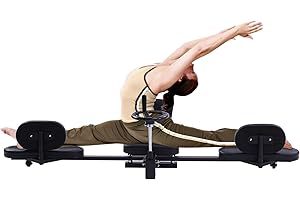HASANEN Leg Stretcher, 100kg/220.46lbs Heavy Duty Profi Leg Stretcher Machine Gymnastics Yoga Splits Leg Stretching Flexibility Equipment MMA Training Machine Martial Arts Gear for Home Gym Training Fitness