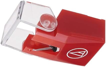 Amazon Com Audio Technica Vmn40ml Microline Nude Replacement Turntable Stylus Red Electronics