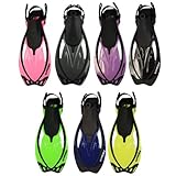 Promate Wave Snorkeling Open Heel Fins Adjustable Strap Snorkel Fins Flippers