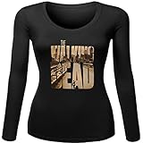 Walking Dead Poster Logo for Women Printed Long Sleeve Cotton T-shirt