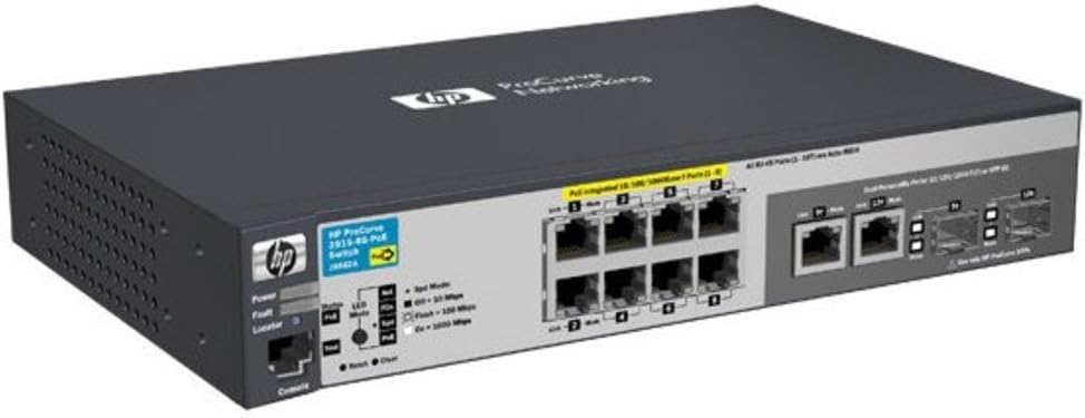 Amazon Com Hp 2530 8g Switch 8 Ports 10base T 100base Tx 1000base T Manageable J9777a Aba Computers Accessories