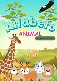 Livro Alfabeto Animal - Aprender e Colorir