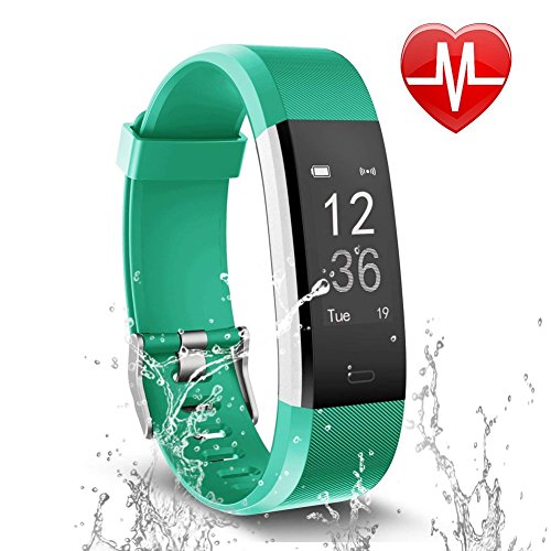 Letsfit Fitness Tracker, Activity Tracker with Heart Rate Monitor and Sleep Monitor, Step Counter Pedometer Watch, IP67 Water Resistant Smart Bracelet for Kids Women and Men …