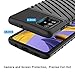 Rugged Case for Galaxy A51, Badalink Luxury Galaxy A51 Protective Cover, Textured Flexible TPU Slim Shockproof Case Compatible with Samsung Galaxy A51 - Matte Black