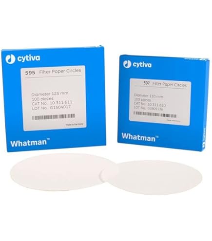 Whatman 1001-125 Quality Filter Paper Circles, 11 Micron, 10.5 S/100 Ml Flow Rate Class 1, 125 Mm Diameter (Pack Of 100 Whatman 1001-125 Quality Filter Paper Circles, 11 Micron, 10.5 S/100 Ml Flow Rate Class 1, 125 Mm Diameter (Pack Of 100