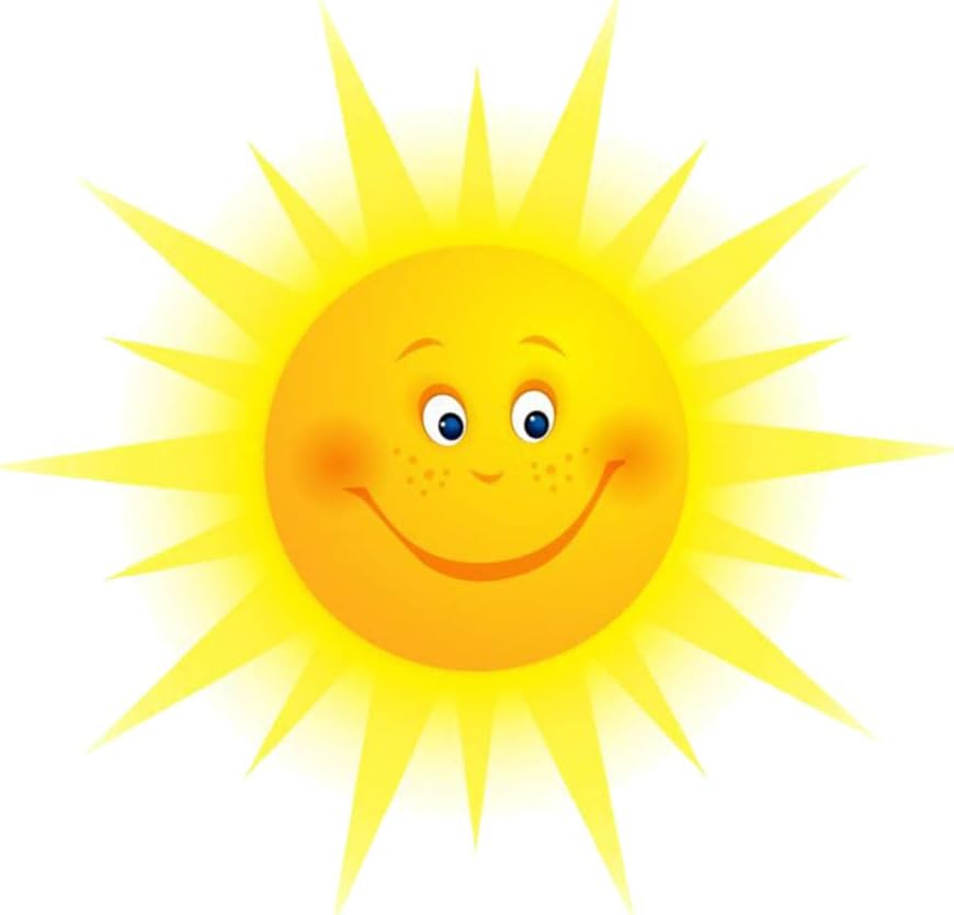 BESPORTBLE Cartoon Sun Wall Stickers - Easy Peel and Stick Sunshine Decals for Kids Rooms Nursery Bedroom and Living Room Decoration - Image 4