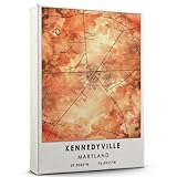 Kennedyville Map Poster, Maryland Map Art
